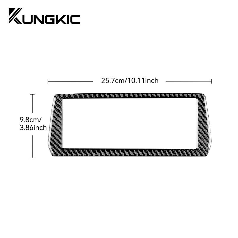 Real Soft Carbon Fiber For Toyota Supra GR A90 A91 MK5 - RHD LHD Navigation Screen Panel Cover Sticker Auto Accessories