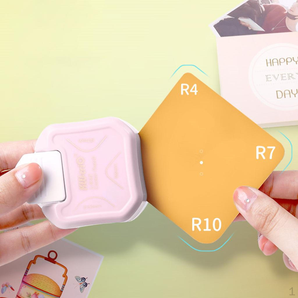 

Way Paper Corner Rounder for Kids Adults Crafting, Laminate, DIY , Cards Cutter, Craft Handmade рожевий