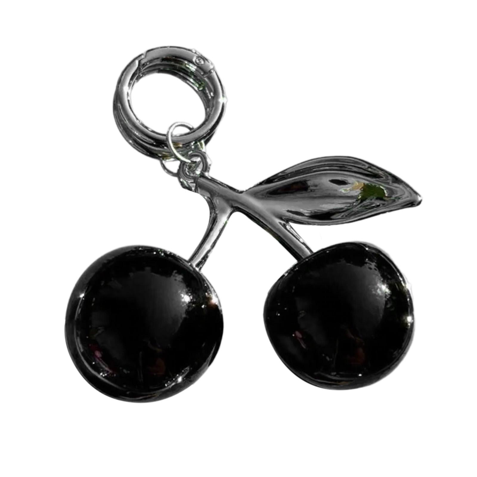 

Подвеска-брелок Cherrys, симпатичный, прочный, из сплава, для сумок и автомобиля, модный аксессуар для законодателей моды чёрный