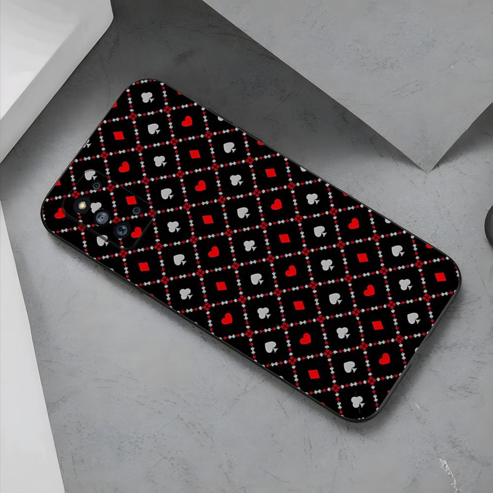 Poker Card Back Design Phone Case For Samsung S26 S25 Edge S24 S23 S22 S21 S20 Ultra Plus Fe Galaxy Silicon Cover