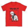 Novelty Nagi Seishiro Blue Lock T-Shirts for Men Round Collar Pure Cotton T Shirts Short Sleeve Tee Shirt Unique Tops
