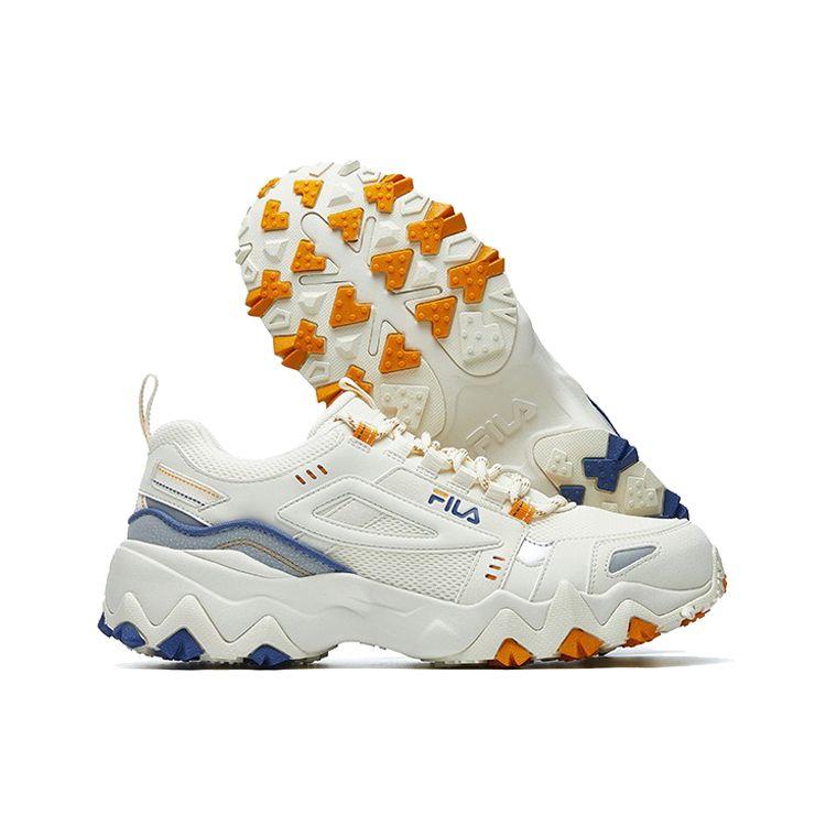 FILA Oakmont Fabric Retro Low-Top Lifestyle Sneakers Men sneakers Yellow White Blue F12M031111FSW