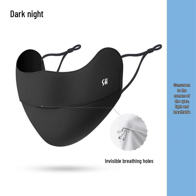 Ice Silk Anti-UV Face Mask with Eye Corner Protection & Moisturizing Hyaluronic Acid