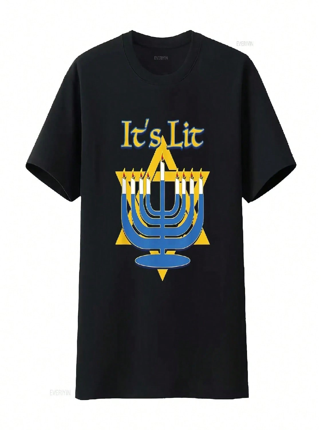 unisex It S Lit   Holiday  T Shirt Black 2X Large Vintage Washed Designer Clothes Casual Comfortable S разноцветный