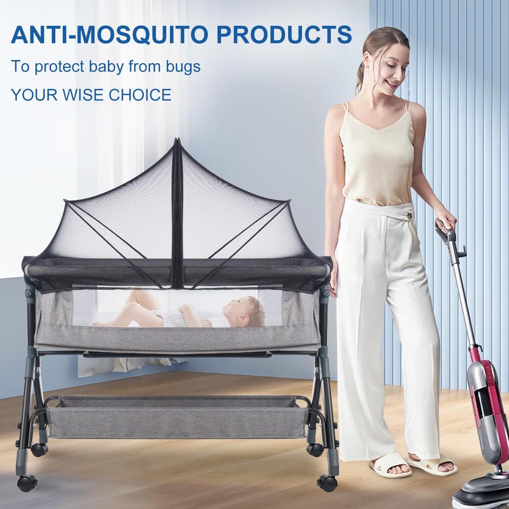Universal Foldable Baby Crib Mosquito Net - No Installation, Anti-fall, Full Coverage