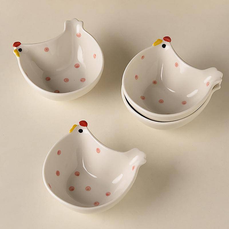 Creative Cute Chick Seasoning Dish Household Kitchen Cartoon Dipping Sauce Dish Children Tomato Sauce Dipped Snack Dish