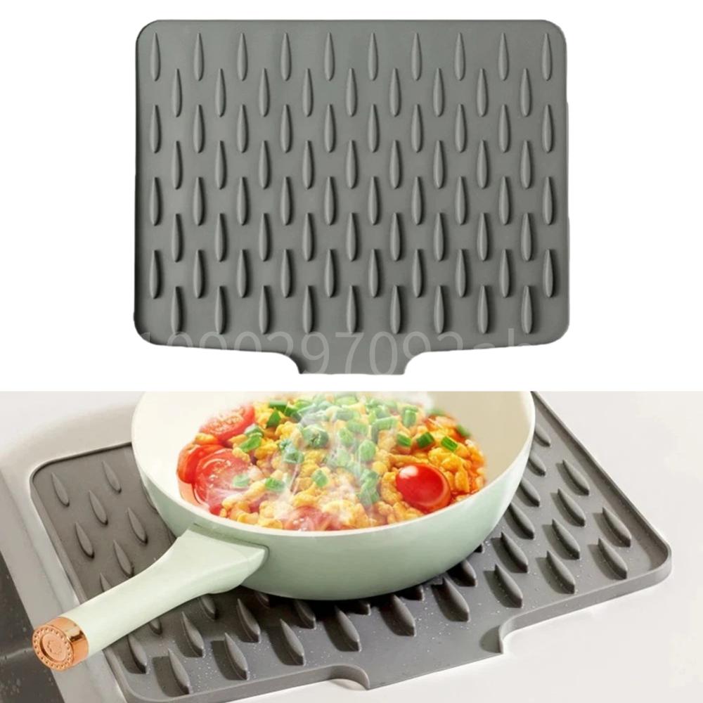 

Silicone Anti Slip Sink Tray Foldable Heat Resistant Non-slip Mat Splash Guard for Tableware Cushion Organizer China Mainland