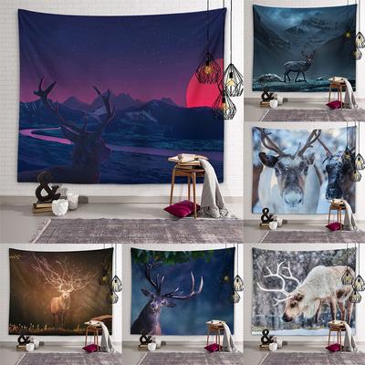 Elk Tapestry Animal Wall Art Aesthetic Decoration Tapestry Living Room Bedroom Dorm Room Home Decor