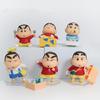 6pcs/Set Crayon Shin-chan Figurine Toys Potato Series Anime Figures Peripheral Collectible Model Doll Fans Birthday Gifts Kid Friendly Entertaining