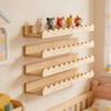 4Pcs Wooden Wall Shelves For Childrens Room Efficient Toy And Book Holder