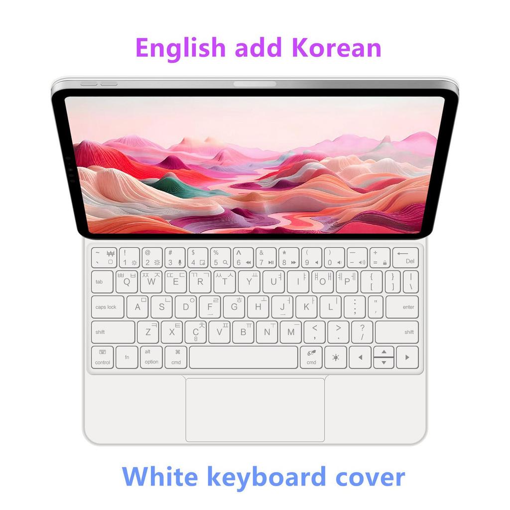 Magnetic Bluetooth Keyboard Case for iPad 10/11 Magic Keyboard 10.9 inch - Supports Russian, Japanese, Korean, and German