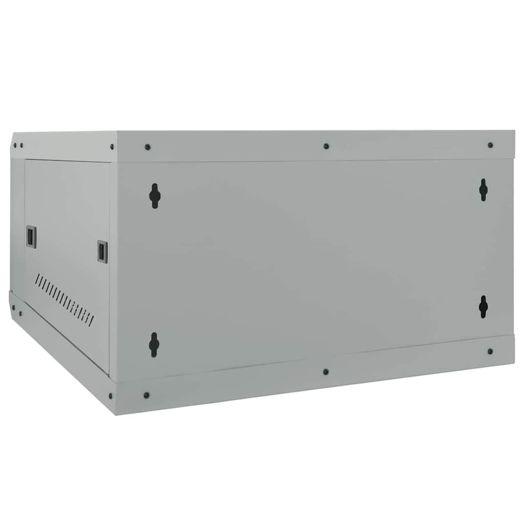 Network Cabinet with Storage Gray 53 x 60 x 30 cm Steel