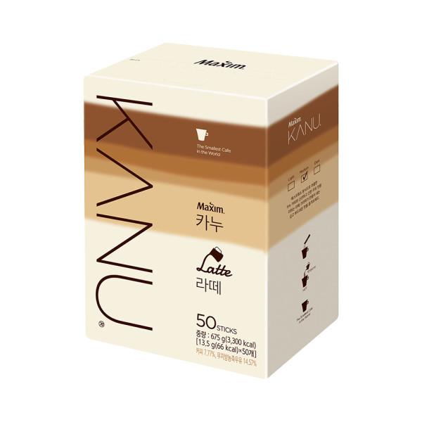 [Dongseo Foods] KANU Latte Instant Coffee 13.5g X 50 Sticks