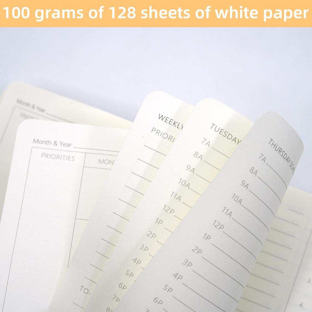 A5 Undated Weekly Planner with Customizable English Layout