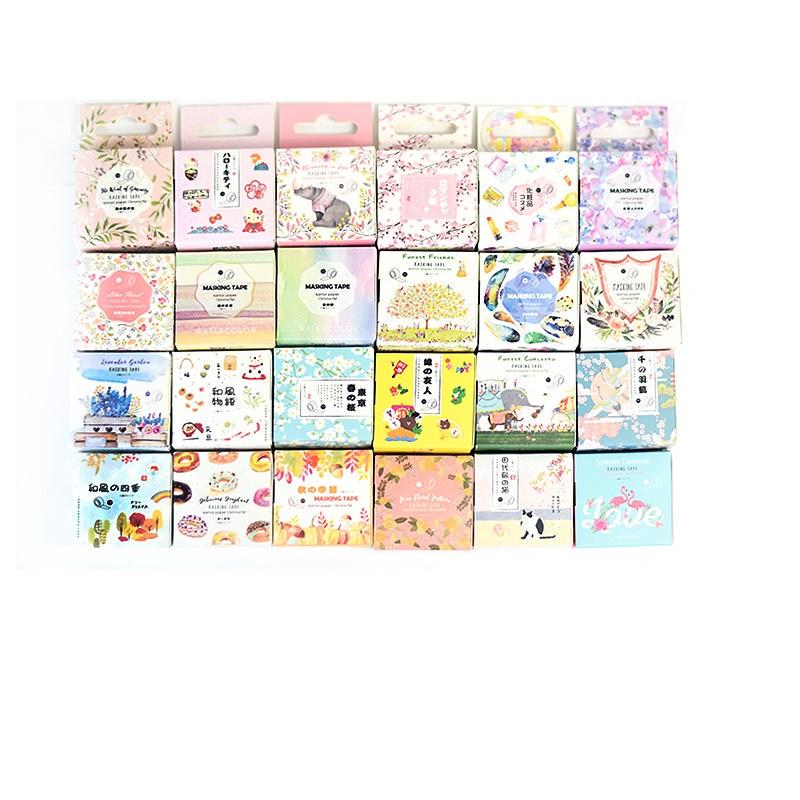 21 Design Original Paper Washi Tape Flower 15mm Adhesive Masking Tapes DIY Decoration Stickers