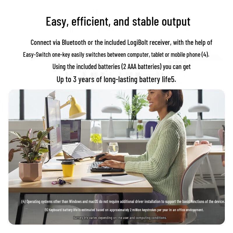 Logitech Wave Keys Ergonomic Wireless Keyboard