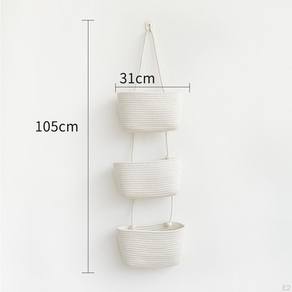 Hanging Mount Organizer Kitchen Baskets for Holder Decoration