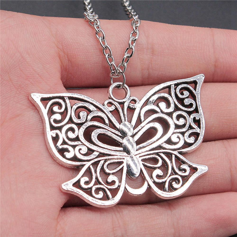 Dragonfly Butterfly Bees Garden Insect Pendant Antique Bronze Metal Boys Collar Necklace Hot Sale