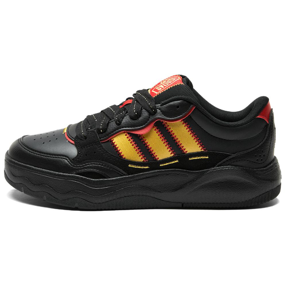 Adidas Lite Shuffle Cny New Year Edition Comfortable Versatile Skate Shoes Unisex Sneakers Black KI1858 44⅔