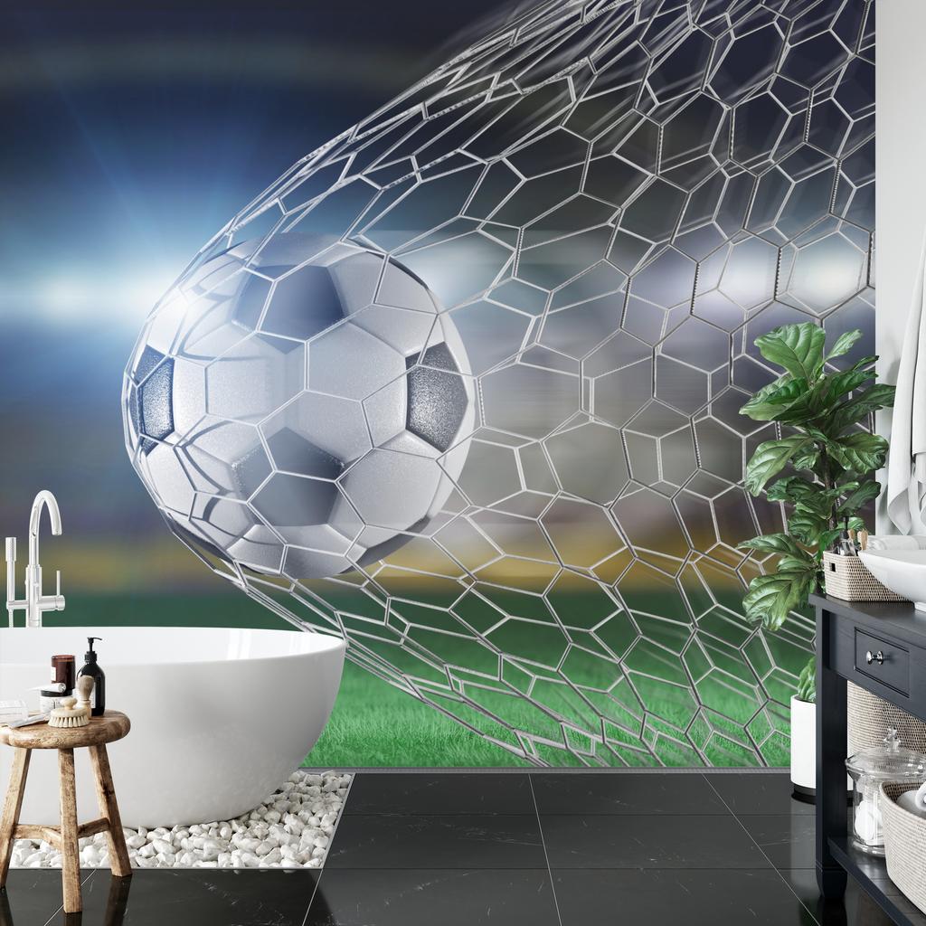 Photomural Soccer Goal 3D Washable Fleece 315x210