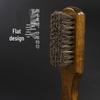 Retro Shoe Brush with Soft Horsehair Bristles for Polishing and Dust Removal on Leather Shoes - Durable Solid Wood Handle