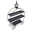3 Tier Cupcake Stand Holder Iron Dessert Table Display Stand for Wedding Afternoon Tea Donuts Cookies Fruit Black