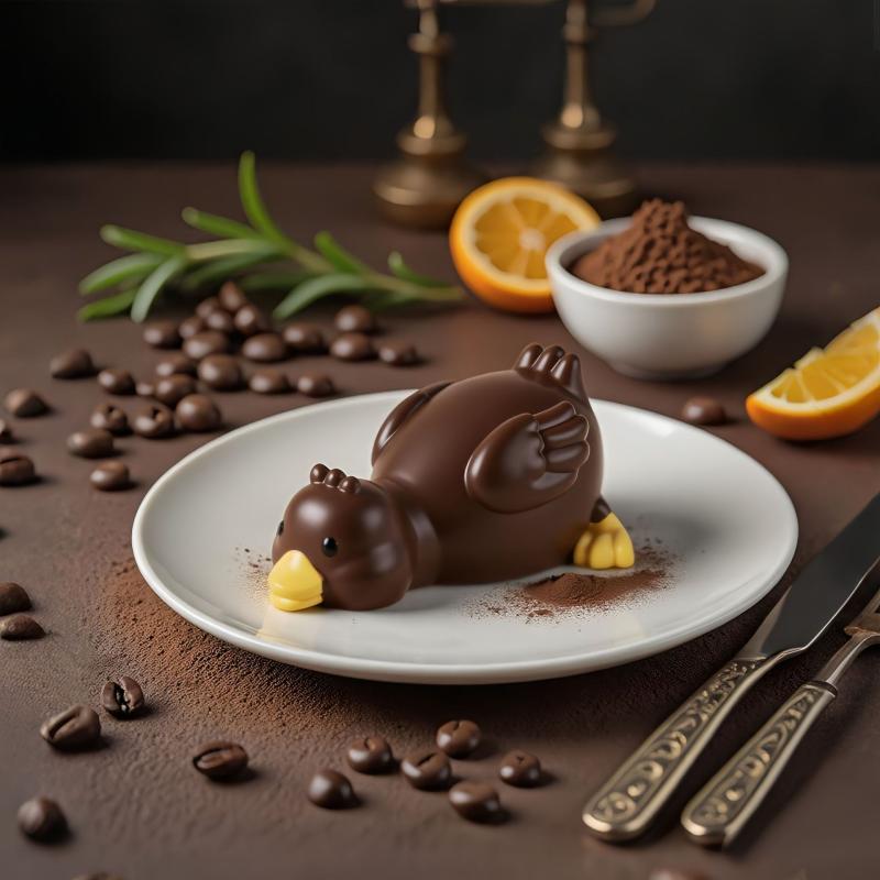 Duck Milk Pudding Silicone Mold Party Jelly Bowl Cake White Cold Ice Powder Mold Cake Kitchen Decoration Accessories