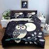 Owl Moon Branches Bedding Duvet cover sets Duvet covers Pillowcases gifts (1 * Duvet Cover 2 * Pillowcases, without duvet insert)