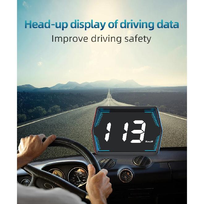 New HUD G20 GPS Car Head-Up Display Digital Speedometer Universal Big Font Overspeed Alarm For All Cars Electronic Accessories