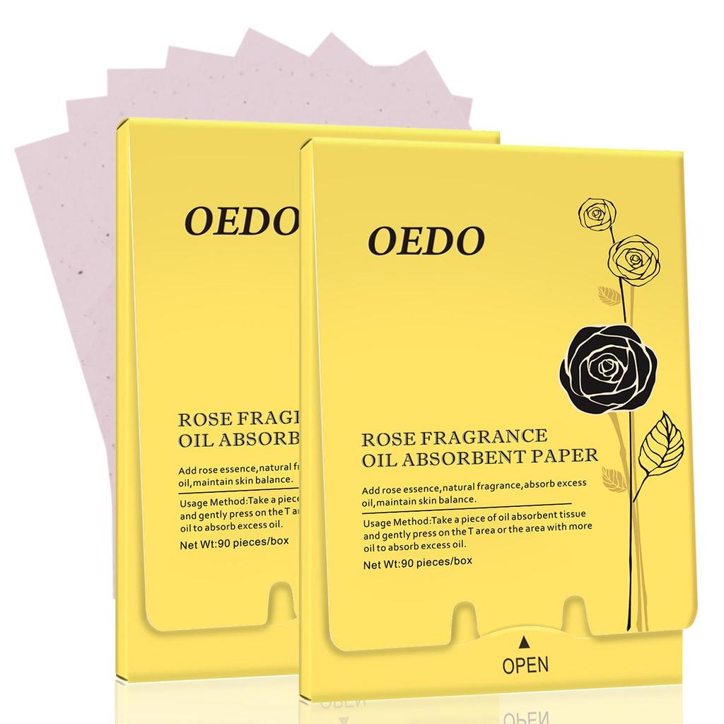 OEDO Oil Absorbing Paper - Controls Shine & Absorbs Grease 90pcs/box