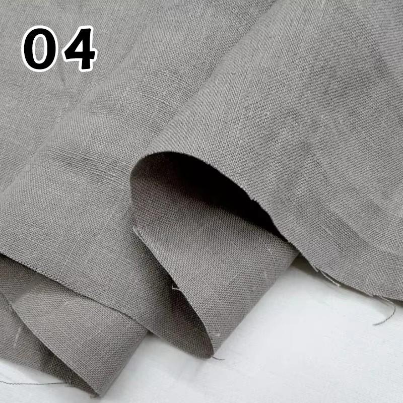Linen and Ramie Hanfu Fabric Soft Breathable Against Skin Cloth Natural Yarn-dyed Dress Robe Hanfu Dress DIY Designer Wholesale