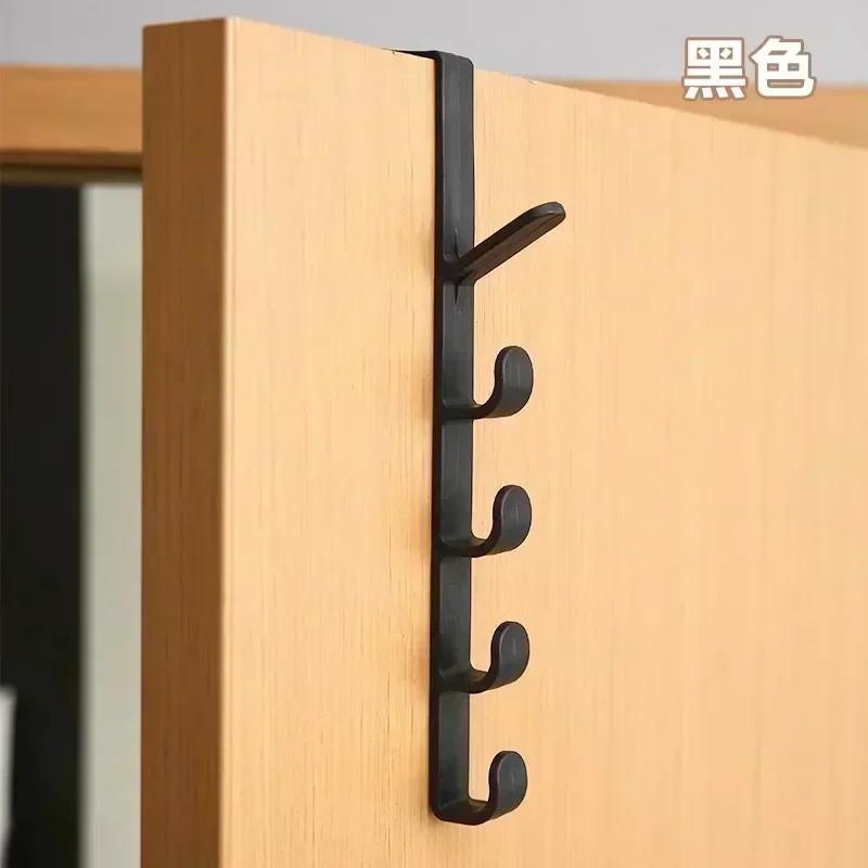 Bedroom Door Hanger Clothes Hanging Rack Over The Door Plastic Home Storage Organization Hooks Purse Holder for Bags