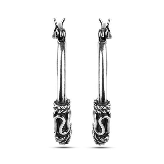 LeCalla Orecchini a cerchio a spirale in argento sterling S925