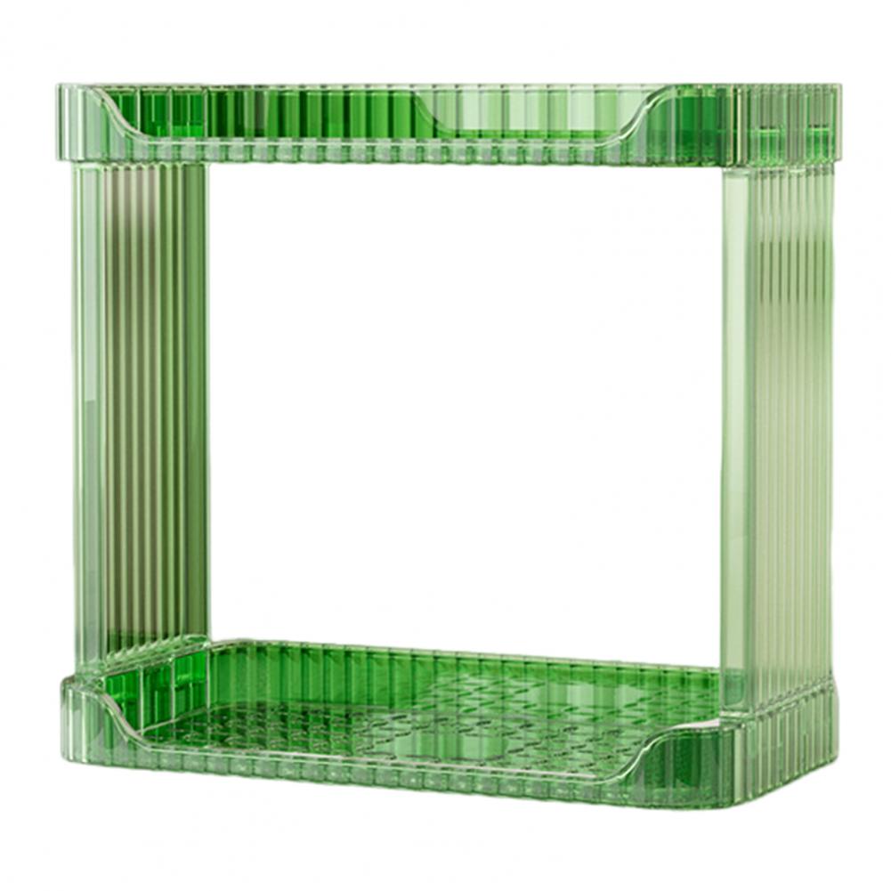 Vanity Shelf Double Layer Bathroom Organizer Countertop Storage Rack with Capacity for Perfume Makeup Strong Load-bearing Shelf