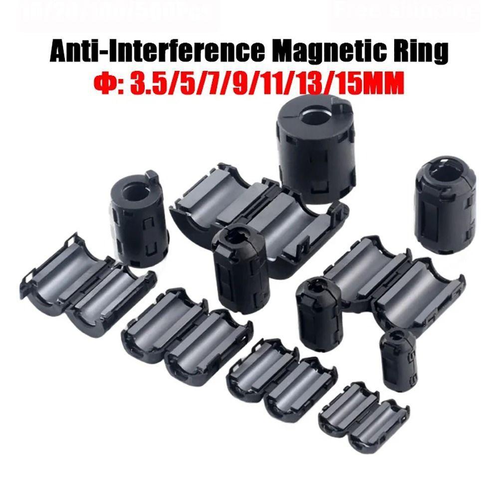 10pcs Inner Diameter 3.5/5/7/9/13/15mm Degaussing Filter UI850 Buckle Filter  Degaussing Application