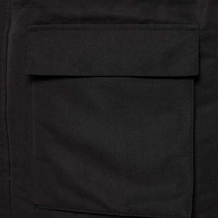 Puma Solid Color Logo Zip-Up Hooded Cotton Jacket Unisex Jackets Black 535054-01