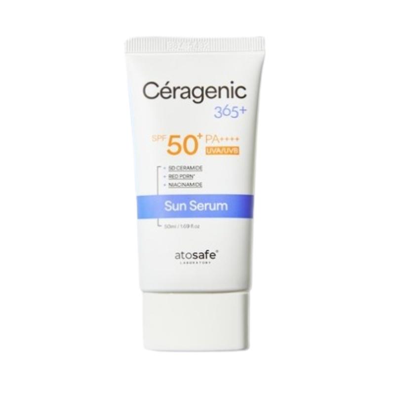 

ATOSAFE Ceragenic 365+ Calming Sun Serum SPF50+ PA++++ 50ml – Hybrid UV Sunscreen with Ceramide & Niacinamide 50ml