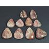 243Cts. Natural Pink Rhodochrosite Pear Cabochon Loose Gemstone 10Pcs Lot C-2324
