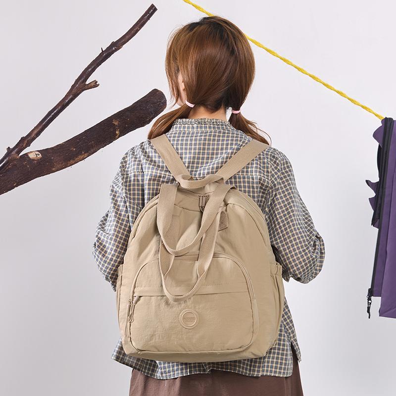 Women's Travel Backpack Lightweight Water-repellent Nylon Bag Large Capacity Backpack
