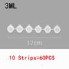 10/20 Strips 2ML 3ML 5ML Empty Paint Pots Clear Storage Containers Paint Box Paint Brush Arts Crafts Supplies for Paintings