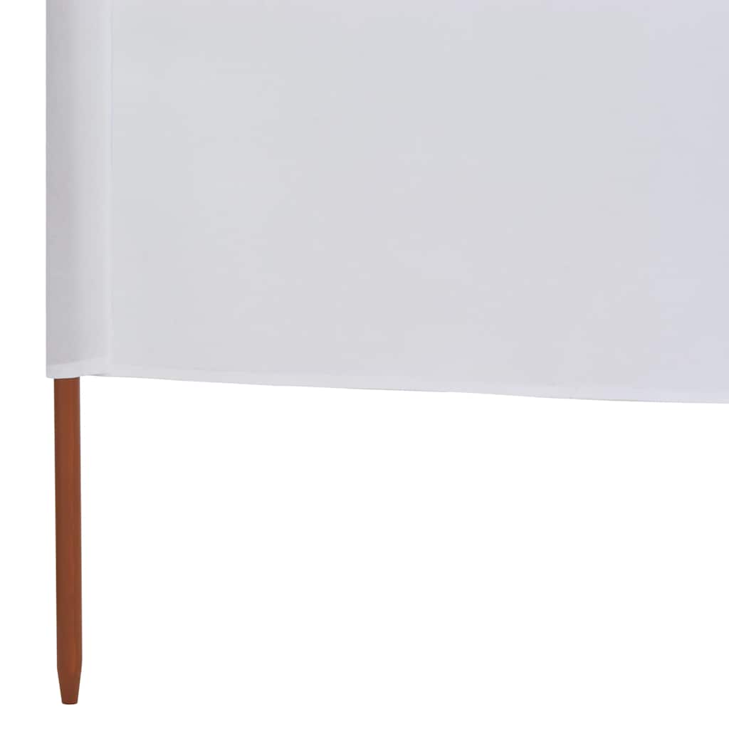 vidaXL 6-teiliges Windschutzgewebe 800 x 80 cm Weiß