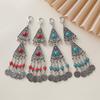 Kazakh Princess Tassel Keyring: Ancient Style Alloy Backpack Pendant & Hair Accessory with Lobster Clasp