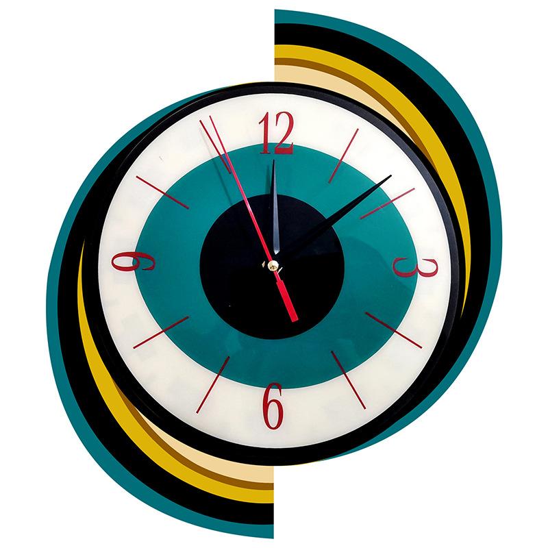 Nordic Wall Clock - Simple Creative Living Room Decor, Retro Light Luxury Hanging Clock for Home