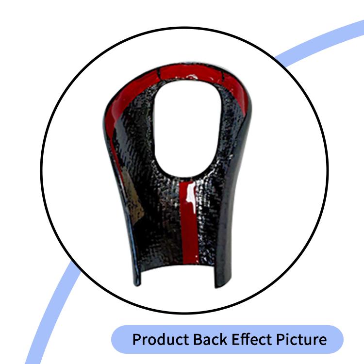 For Infiniti Series Real Carbon Fiber Black Lightweight Luxury Gear Shift Head Trim Cover for Centre Console