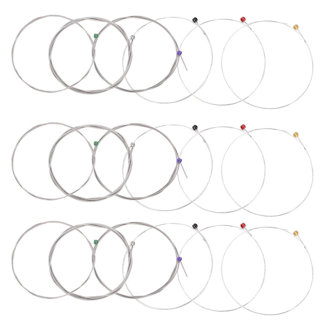 18Pcs Electric Guitar Strings Nickel Alloy Ball End Wound Regular Light for Guitarist