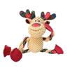 Christmas Dog Toys Plush Squeaking Toys Chewing Knot Teeth Grinding Interactive Artifact Improving Intelligence Deer Shaped Pets