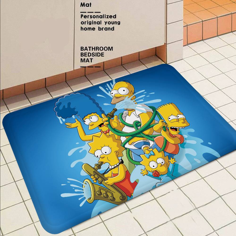 S-Simpson T-Treehouse Of Horror Floor Mat Nordic Style Home Doormat Bathroom-Toilet Mats Bedroom Hotel Decor Mat
