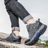 Winter Velvet Men's Hiking Boots Outdoor Warm Fur Trekking Sneakers Man Non-slip High Top Climbing Shoes For Men Tenis Masculino