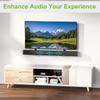 Metal Soundbar Wall Mount Holder With Adjustable Width Up To 18.5cm For Living Room Or Office