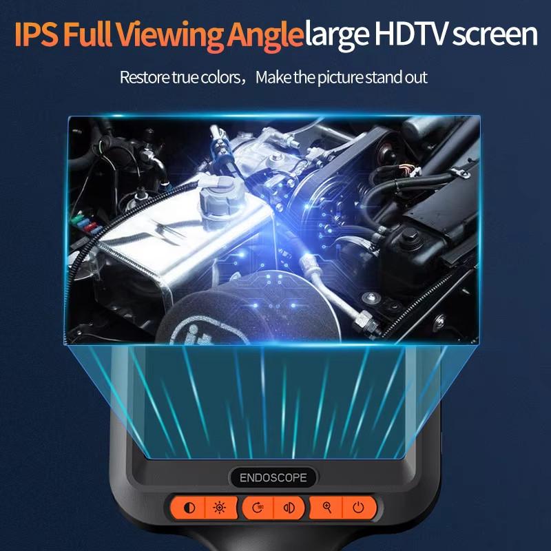 4.3 Inch 1-15m 8mm IP67 200w Industrial Endoscope Camera Waterproof Pipeline Borescope Pixel HD Pipe Inspection Camera